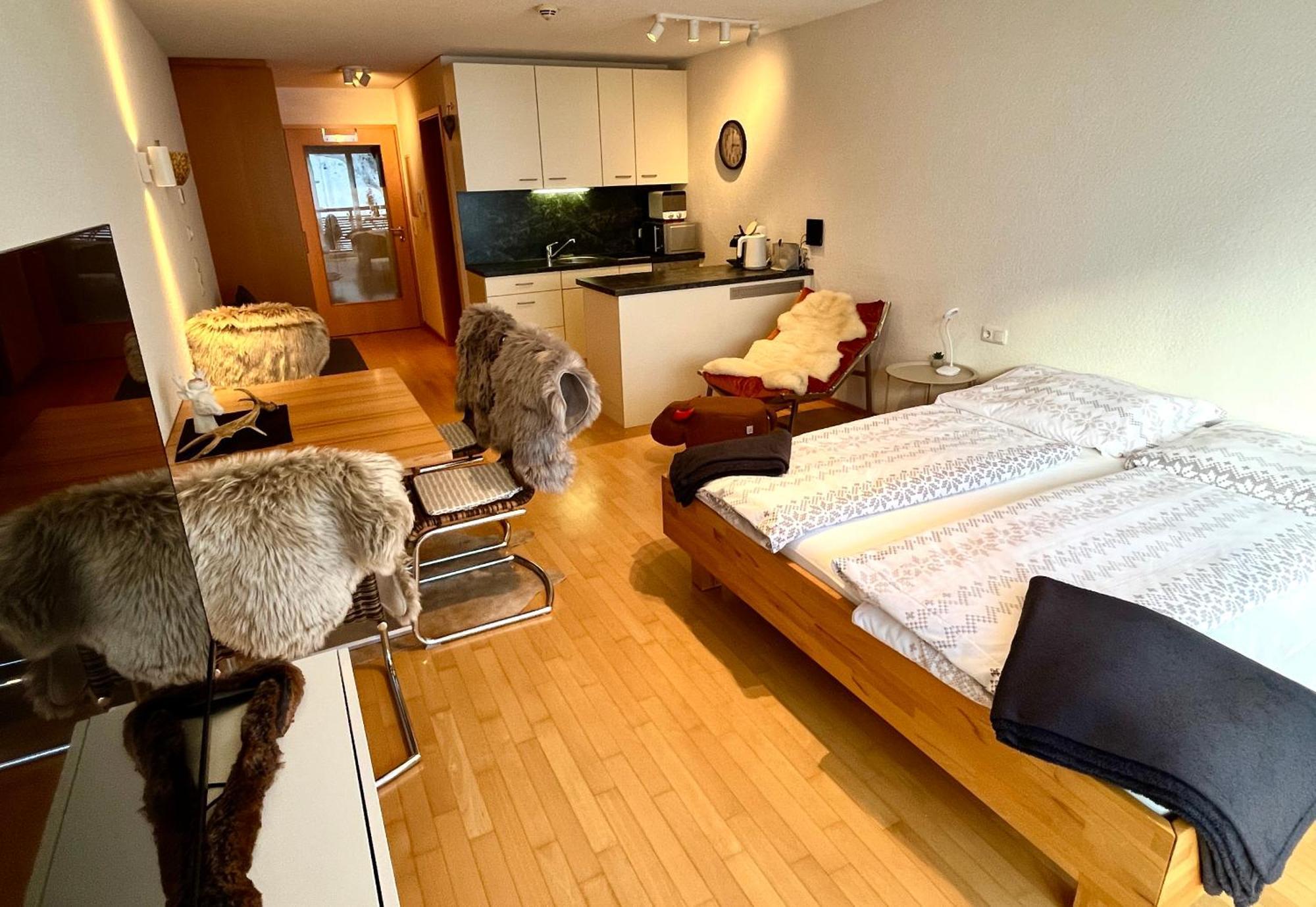 Sonniges Bergblick-Appartement 达米尔斯 外观 照片