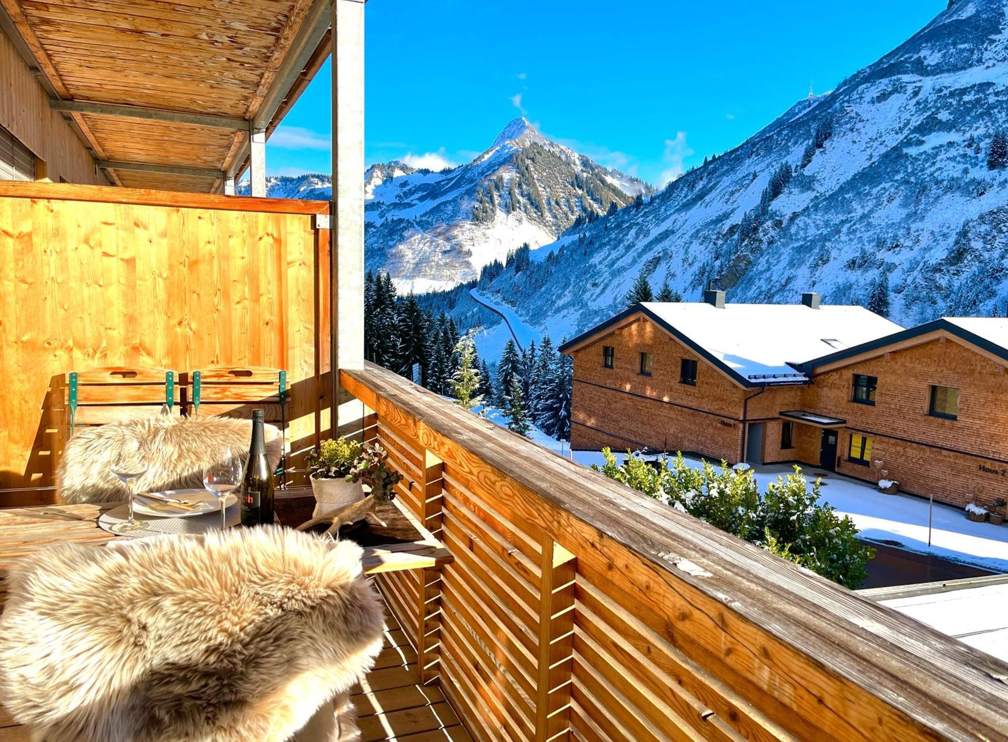 Sonniges Bergblick-Appartement 达米尔斯 外观 照片